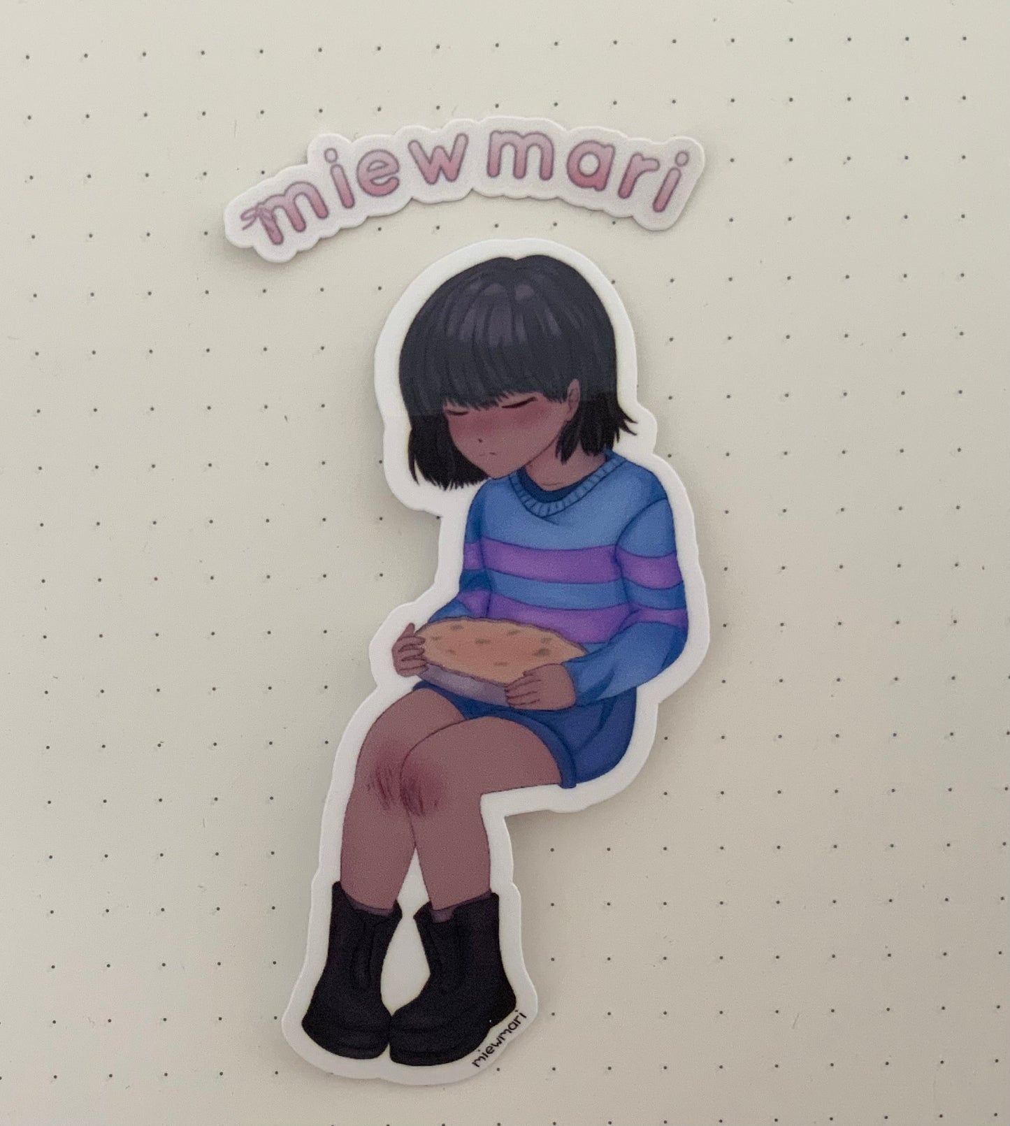 miewmari - frisk undertale - sticker - fanart