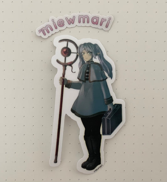 miewmari - frieren - sticker - fanart