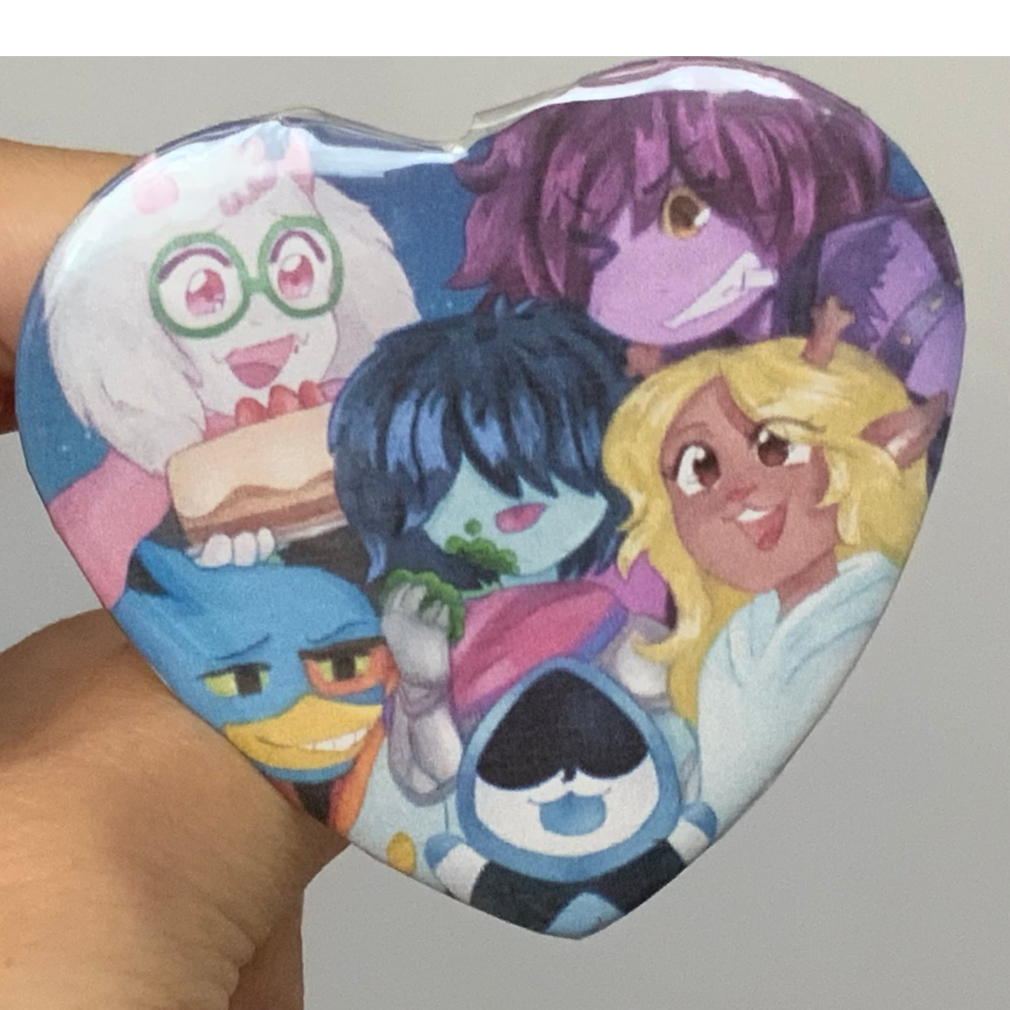 miewmari - Heart Buttons - The Fun Gang - Deltarune