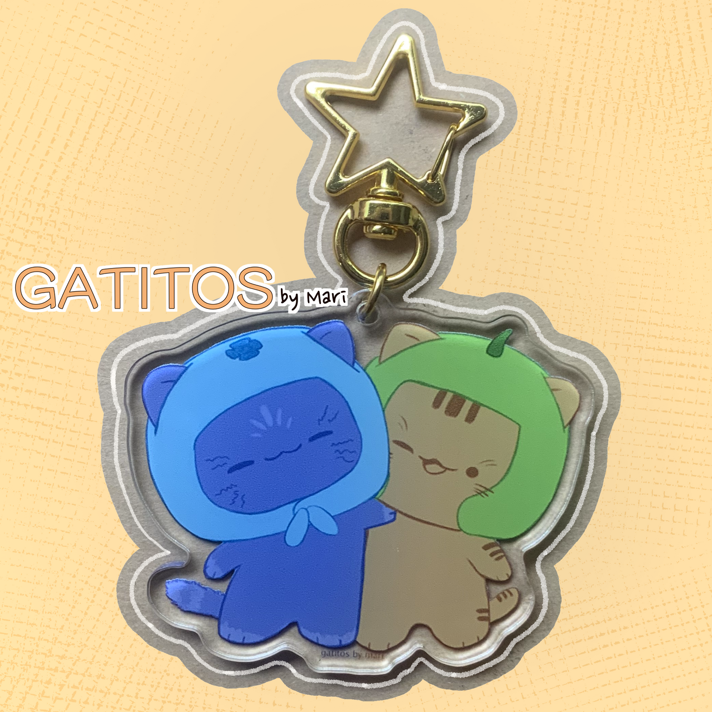 gatitos by mari - Main Crew Keychains - Clear Acrylic