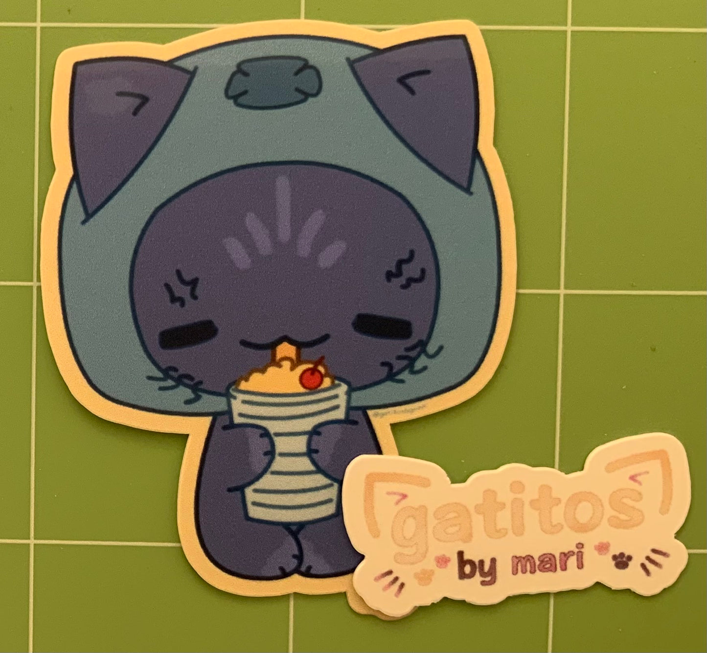 * gatitos by mari - ˚.🫧༘⋆ Sticker - Bluberi - Piñah Coladah