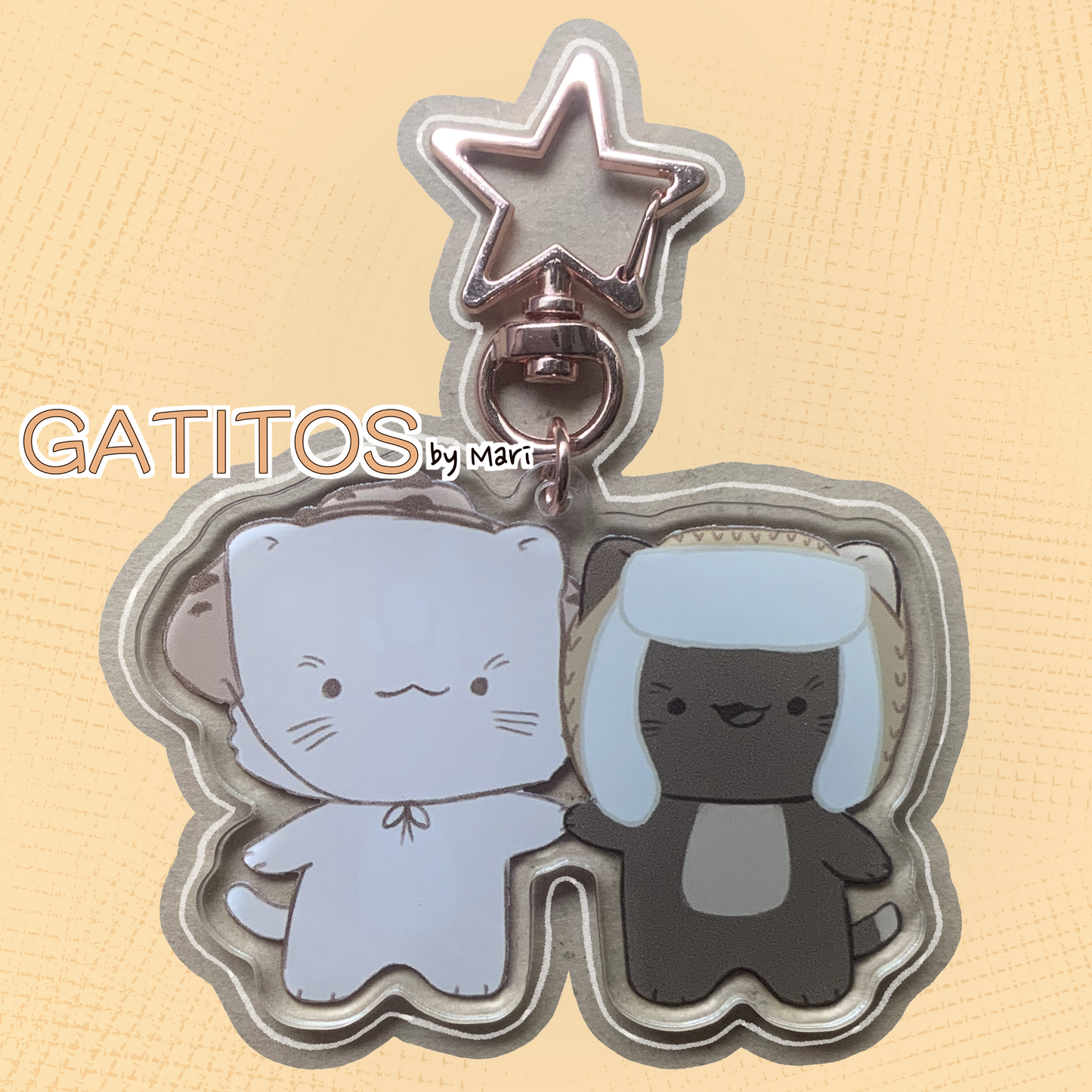 gatitos by mari - Main Crew Keychains - Clear Acrylic