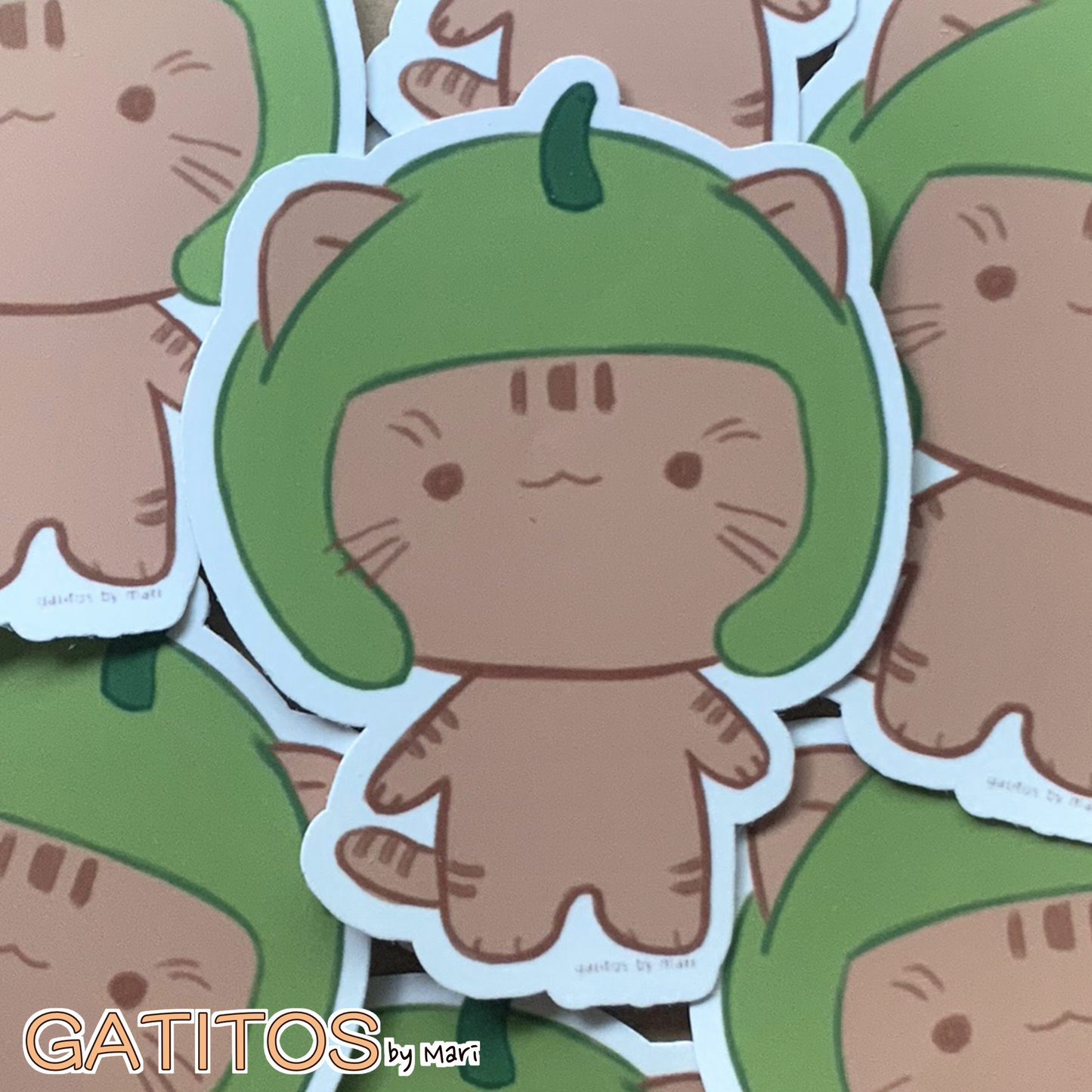 gatitos by mari - Stickers - Main Lineup - Glossy and Matte options