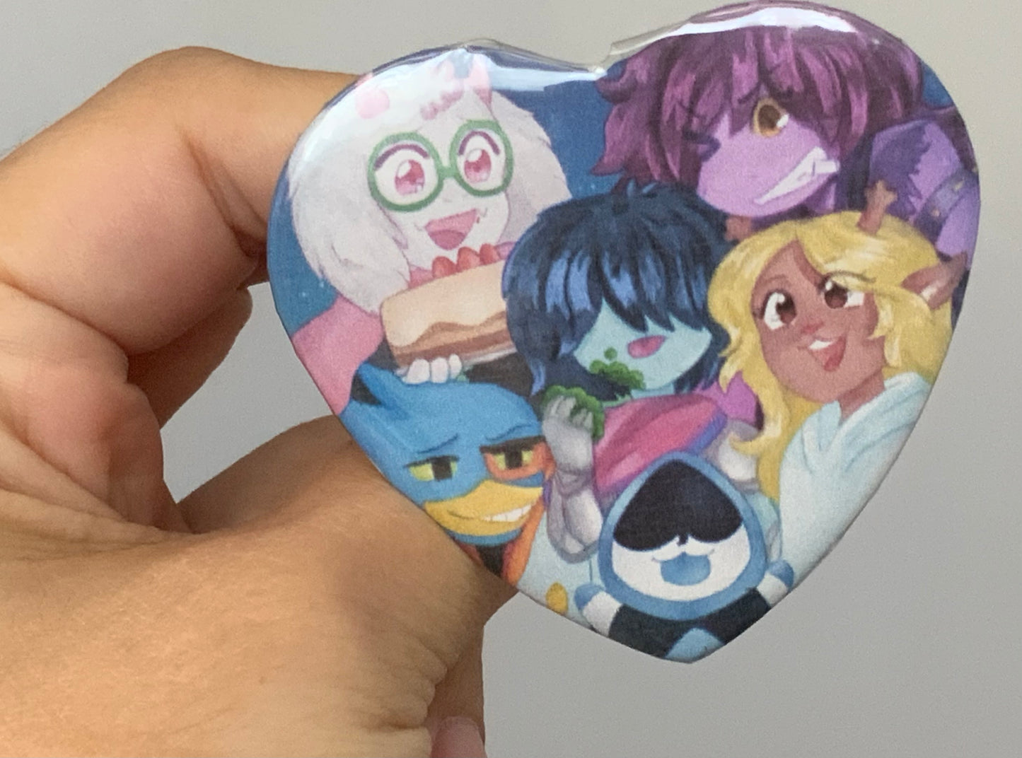 miewmari - Heart Buttons - The Fun Gang - Deltarune