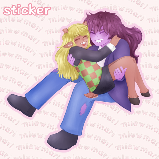 miewmari - Susie and Noelle - sticker - fanart