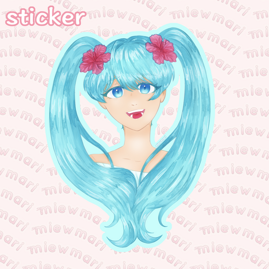 miewmari - borimiku - sticker - fanart