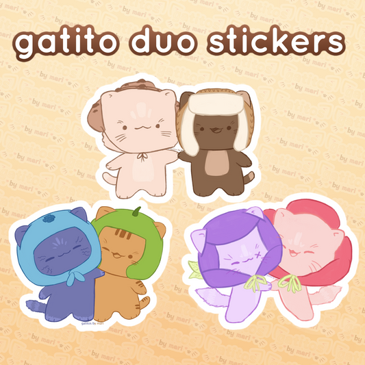 gatitos by mari - Sticker - Gatito Duos
