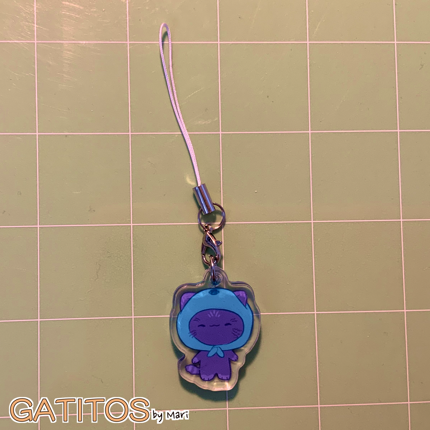 gatitos by mari - Main Crew Phone Charms - Clear Acrylic