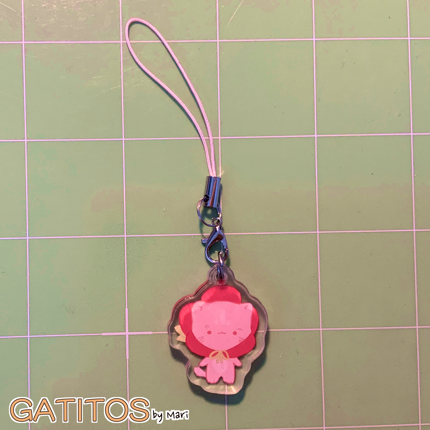 gatitos by mari - Main Crew Phone Charms - Clear Acrylic