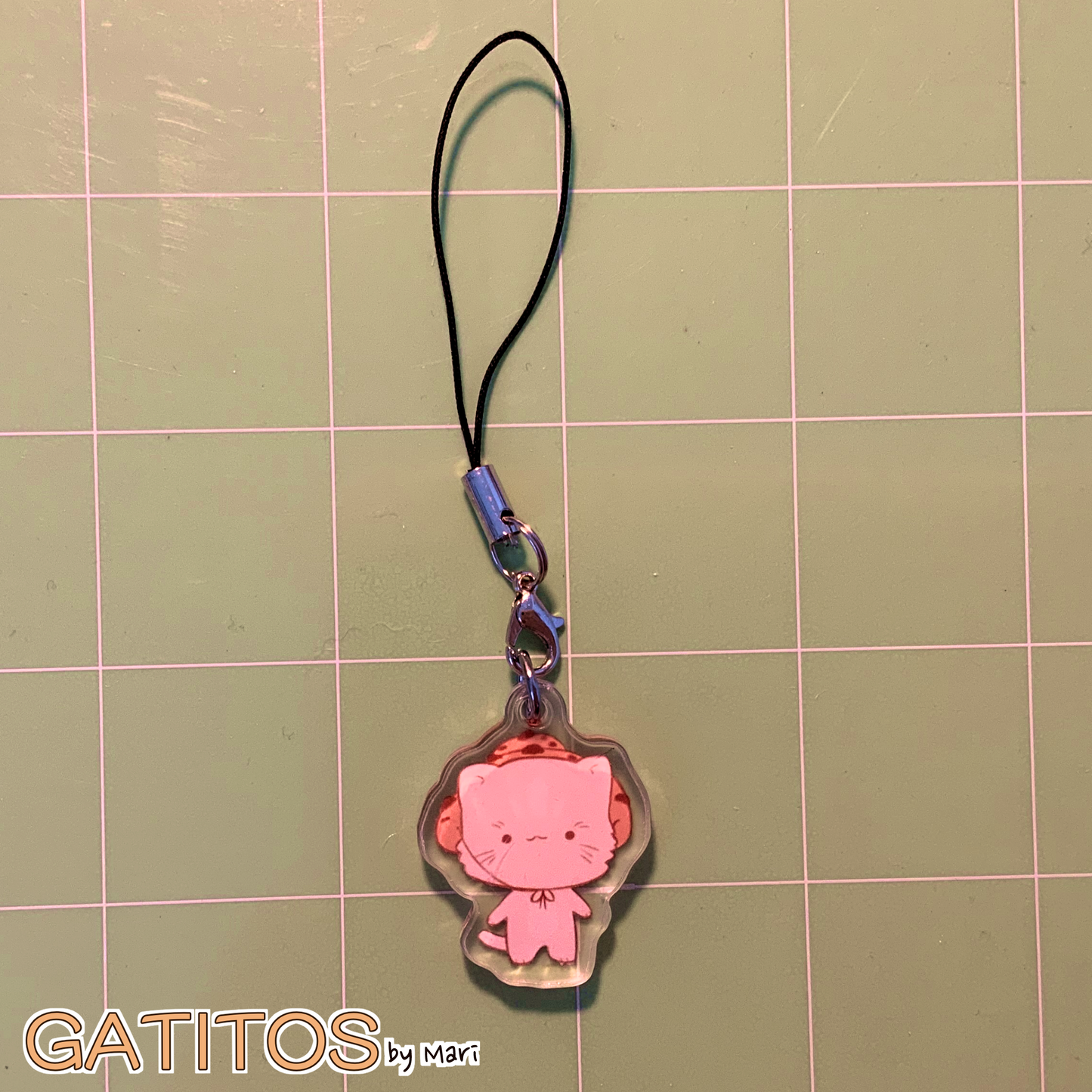 gatitos by mari - Main Crew Phone Charms - Clear Acrylic
