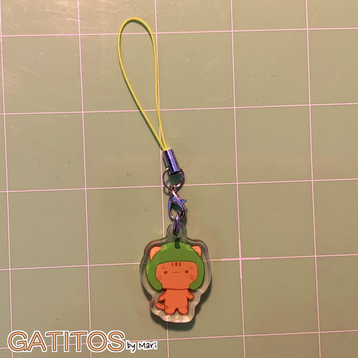 gatitos by mari - Main Crew Phone Charms - Clear Acrylic