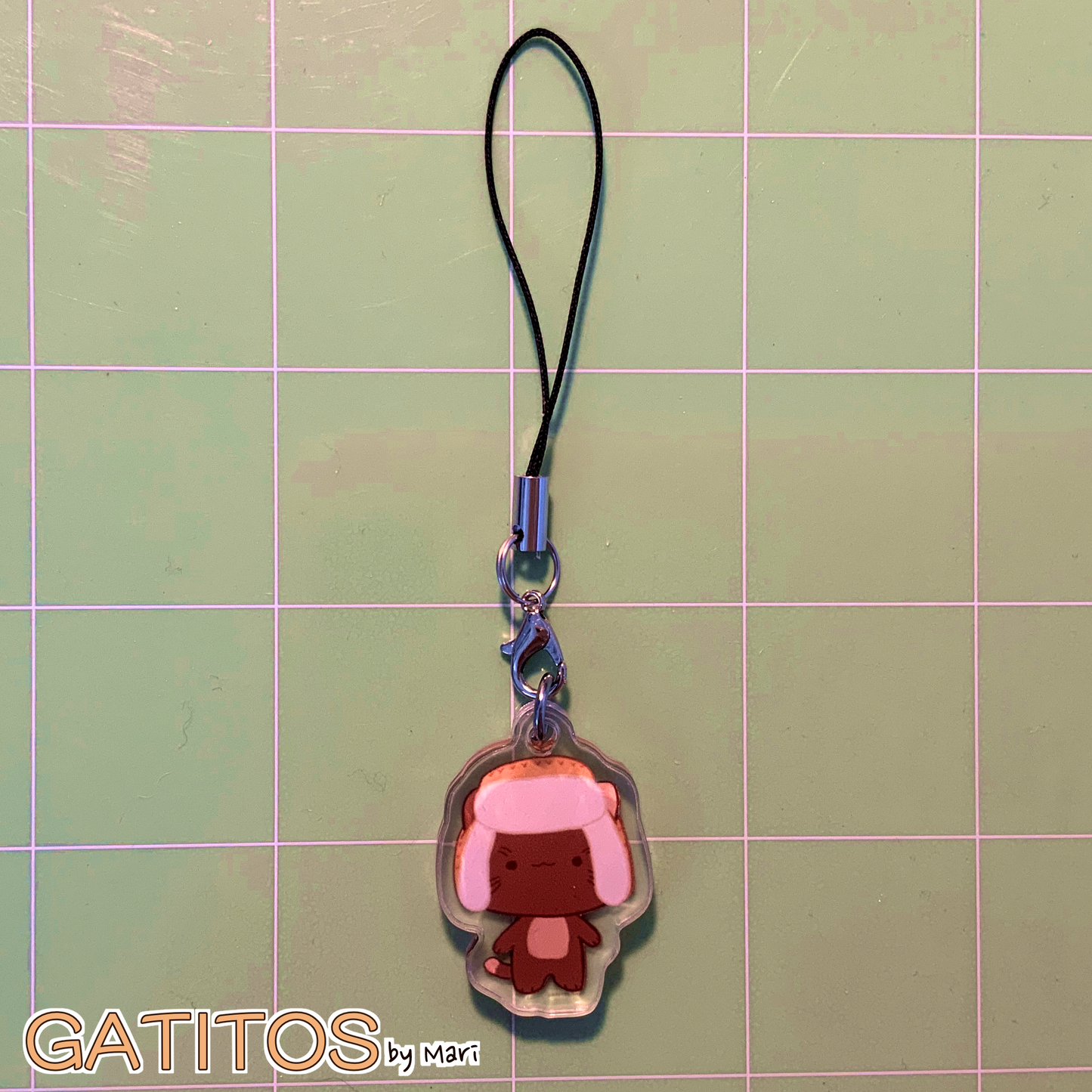 gatitos by mari - Main Crew Phone Charms - Clear Acrylic