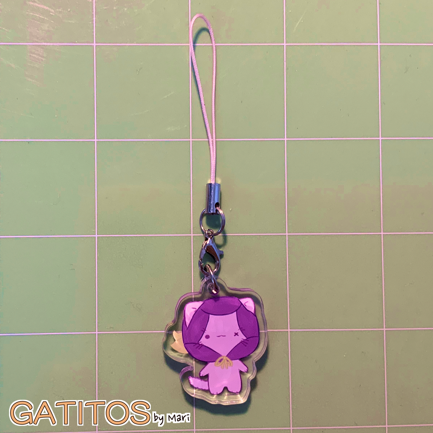 gatitos by mari - Main Crew Phone Charms - Clear Acrylic