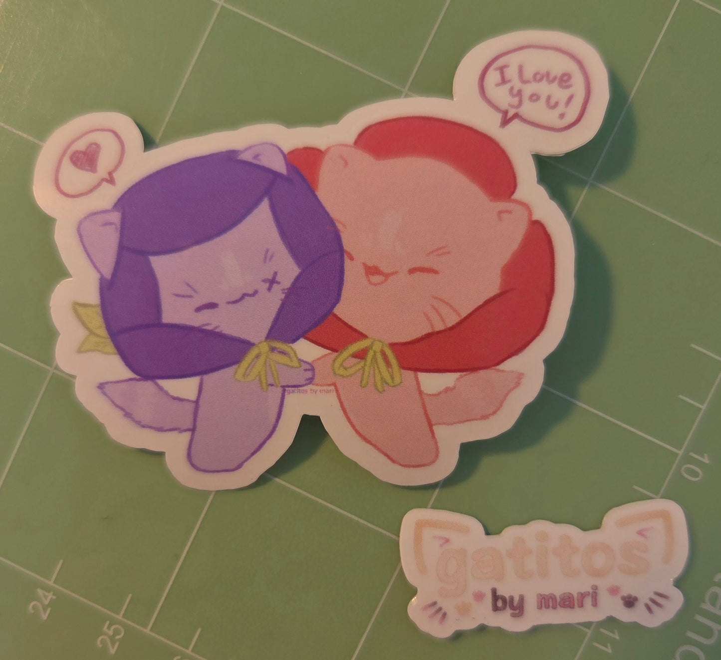 gatitos by mari - Sticker - Gatito Duos