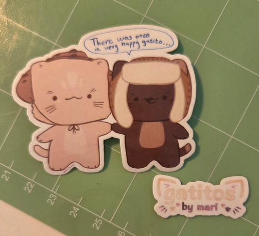gatitos by mari - Sticker - Gatito Duos